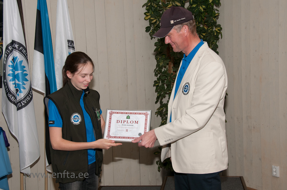 Kristin Antsmäe in category PCP II place, 60 points out of 100 (6th championship)